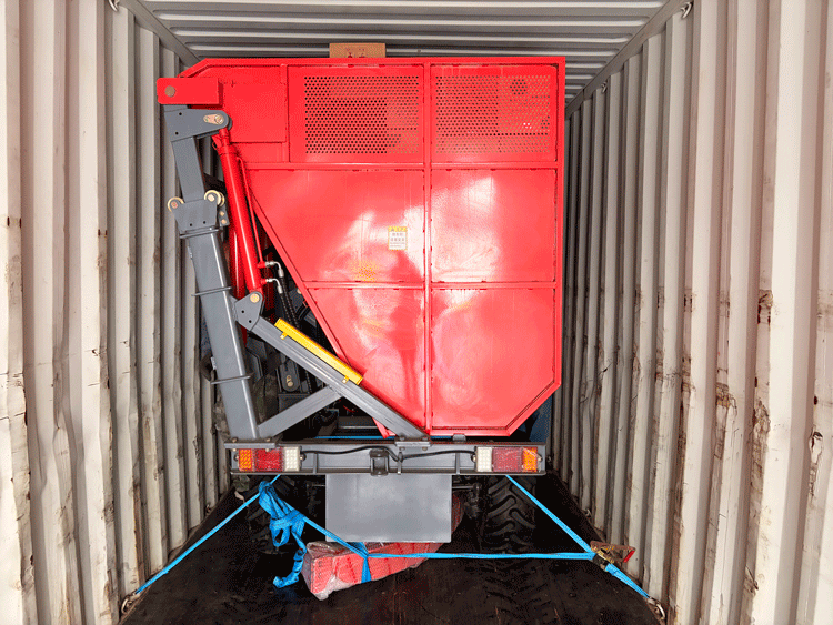 Faire sensation à l'échelle mondiale ! La moissonneuse-hacheuse compacte Senrui 4Qz-1600 entièrement assemblée et chargée en conteneurs pour l'exportation vers les marchés étrangers